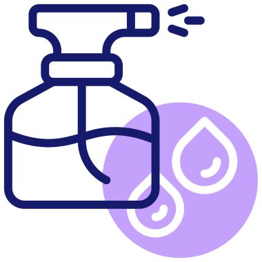 Sprey şişe. Basit tasarım 