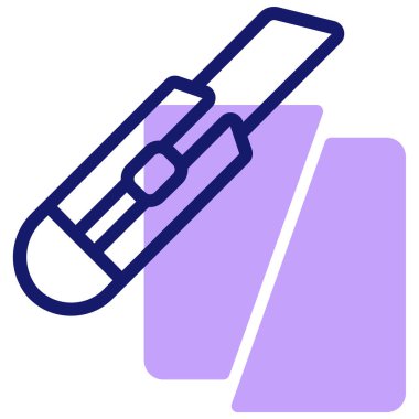 Kesici, web simgesi basit illüstrasyon