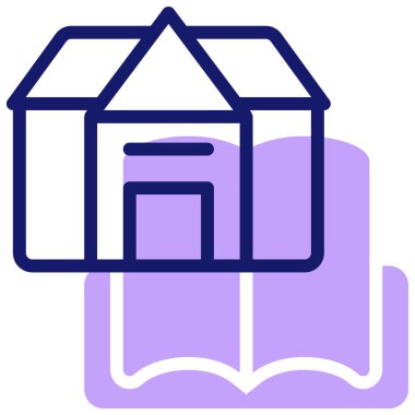 okul simgesi vektör illüstrasyonu