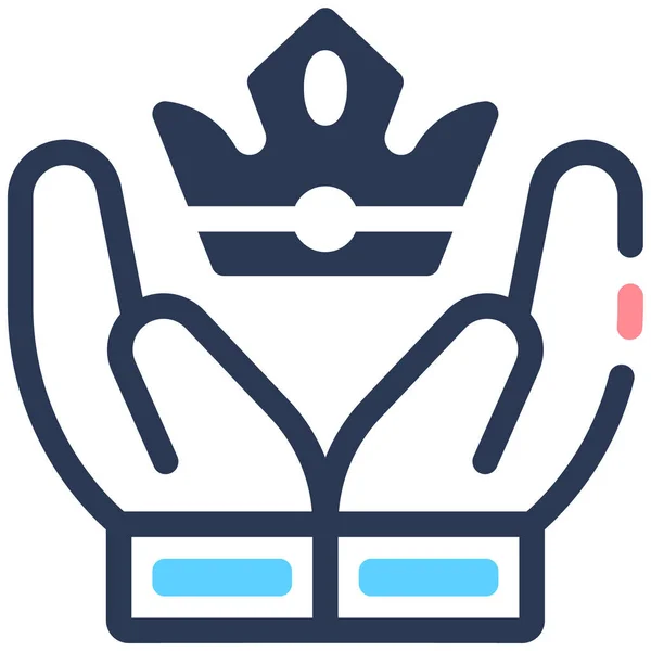王冠だ ウェブアイコンベクトル図 — ストックベクタ