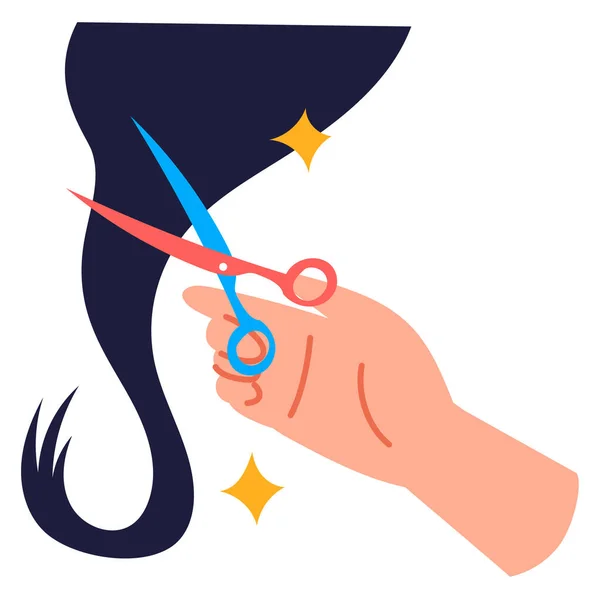 Hair Cut Icon Vector Illustration Simple Design — Stock Vector