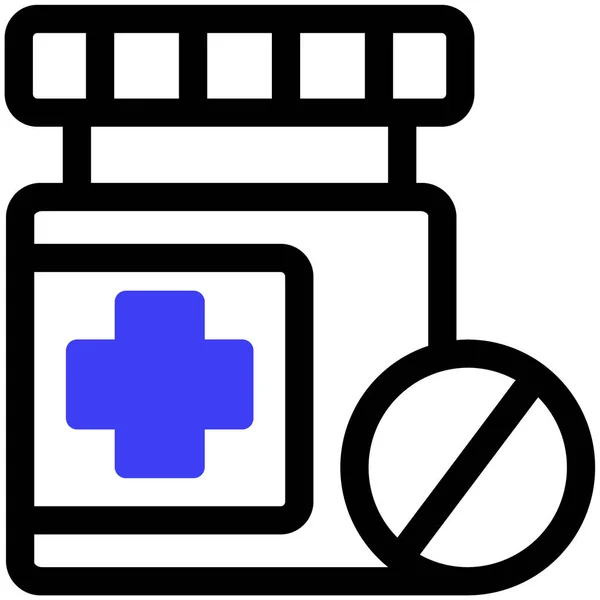 Medicina Farmacia Ilustración Ilustración Vectorial Diseño Simple — Vector de stock
