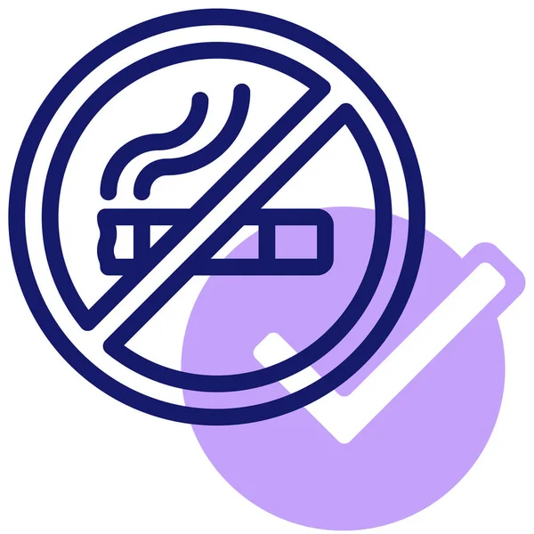 Fumar Icono Ilustración Vectorial — Archivo Imágenes Vectoriales