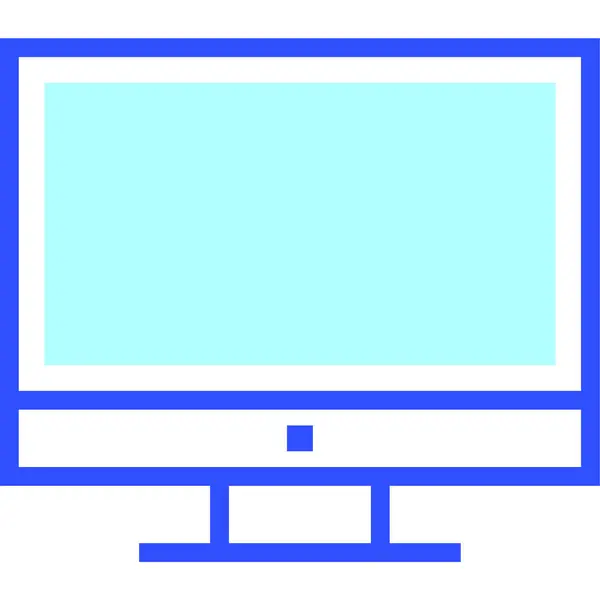 Monitor Web Icon Vector Illustration — Stockový vektor