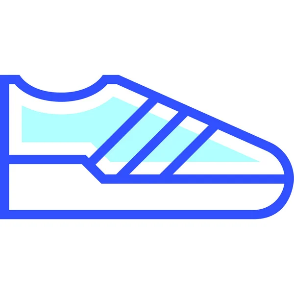 Koşu Ayakkabısı Web Simgesi Basit Illüstrasyon — Stok Vektör
