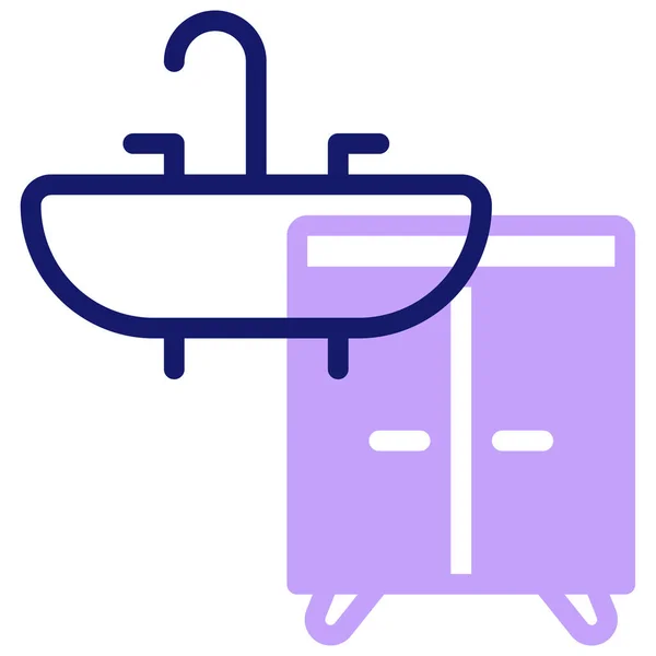 Sink Web Icon Simple Illustration —  Vetores de Stock