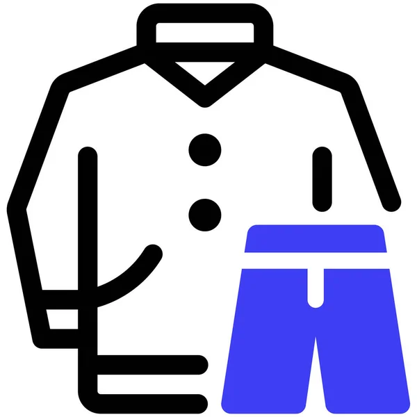 Clothes Icon Vector Illustration Simple Design — Stock Vector