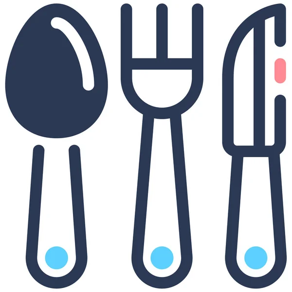 Stock vector cutlery. web icon simple illustration