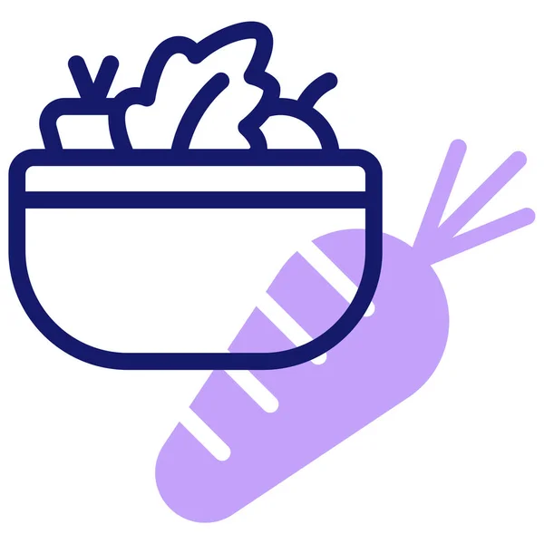 Salat Web Symbol Einfache Illustration — Stockvektor