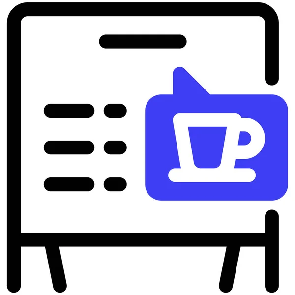 Koffiekopje Web Icoon — Stockvector