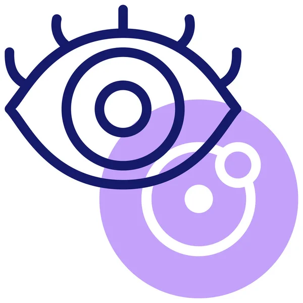 Augen Symbol Vektorillustration Einfaches Design — Stockvektor