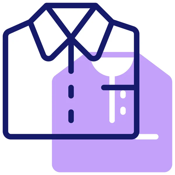 Shirt Web Icon Einfache Illustration — Stockvektor