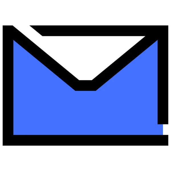 Ταχυδρομείο Web Εικονίδιο Απλή Απεικόνιση — Διανυσματικό Αρχείο