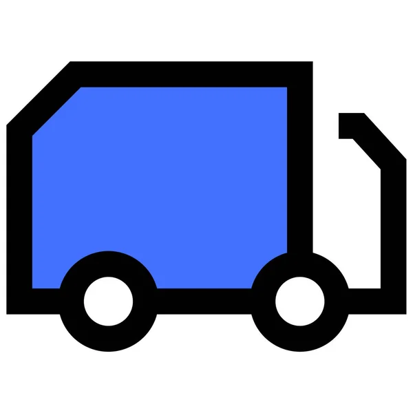 Φορτηγό Web Εικονίδιο Απλό Σχεδιασμό — Διανυσματικό Αρχείο