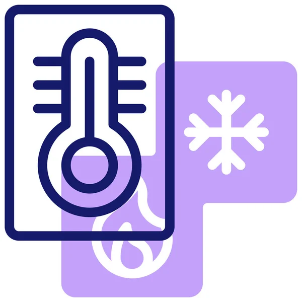 Temperature Web Icon Simple Design — Stock Vector