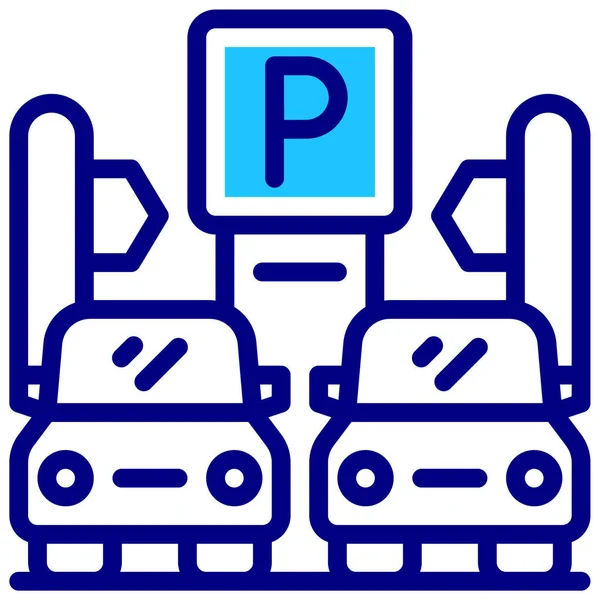 Parcheggio Web Icon Design Semplice — Vettoriale Stock