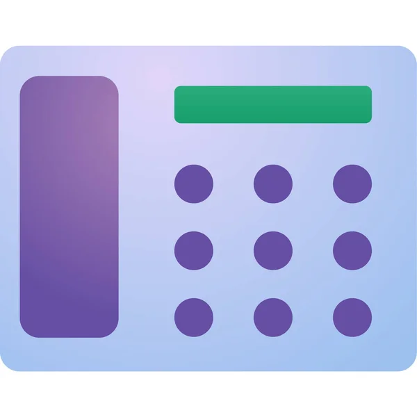 Telefon Symbol Vektor Abbildung Einfaches Design — Stockvektor