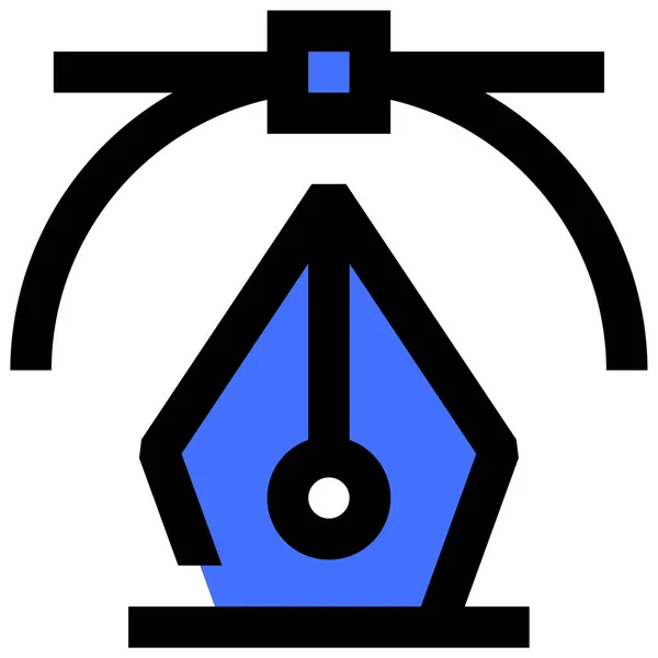 Bussola Web Icon Design Semplice — Vettoriale Stock