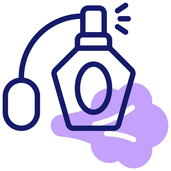 Perfume Icono Web Ilustración Simple — Vector de stock