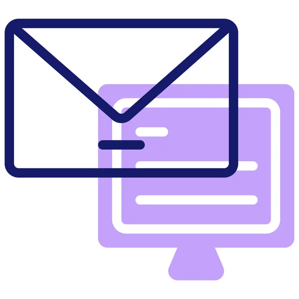 Email Icône Web Illustration Simple — Image vectorielle