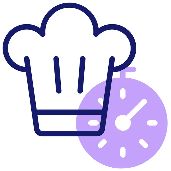 Cuisiner Icône Web Illustration Simple — Image vectorielle
