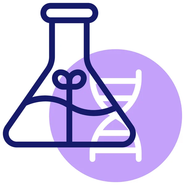 Web Química Icono Vector Ilustración — Vector de stock
