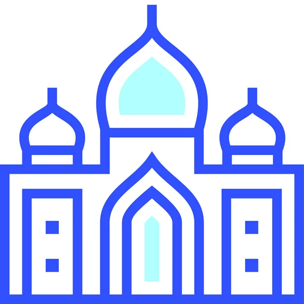 Moderne Ikon Taj Mahal Vektorillustrasjon – stockvektor
