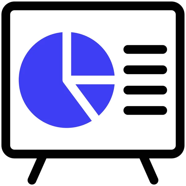 Presentation Web Icon Simple Illustration — Stock Vector