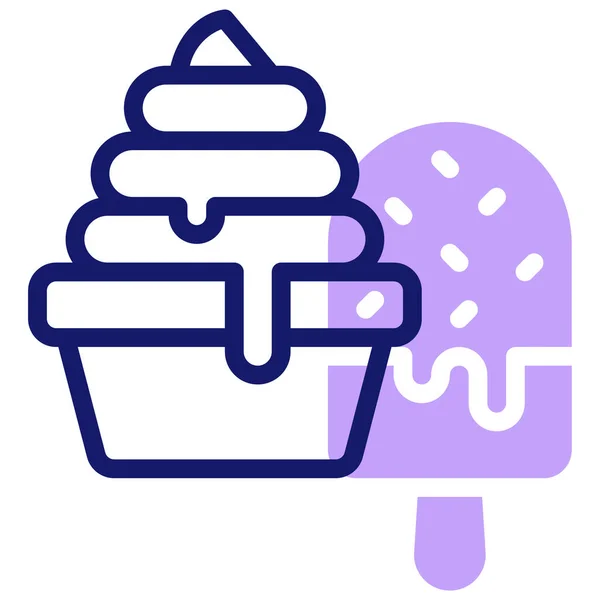 stock vector ice cream. web icon 