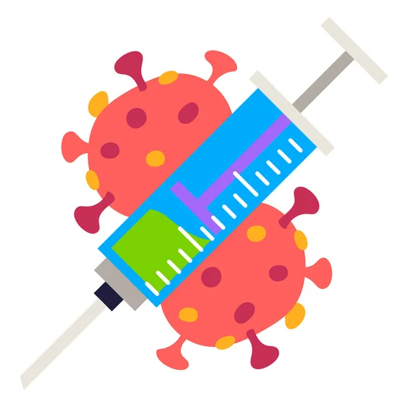 Εμβόλιο Εικονίδιο Web Απλό Σχεδιασμό — Διανυσματικό Αρχείο