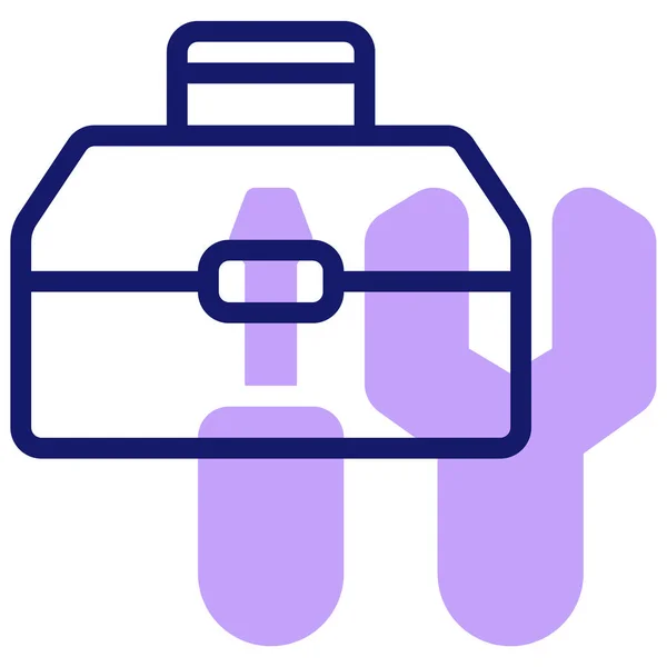 Toolbox Web Icon Simple Illustration — 스톡 벡터