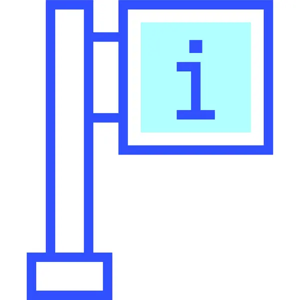 Information Web Icon Simple Illustration — Stok Vektör