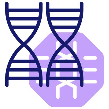 genetik simge, vektör illüstrasyonu basit tasarım