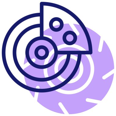 Modern fren simgesi, vektör illüstrasyonu