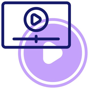 video oynatıcı simgesi, vektör illüstrasyonu basit tasarım