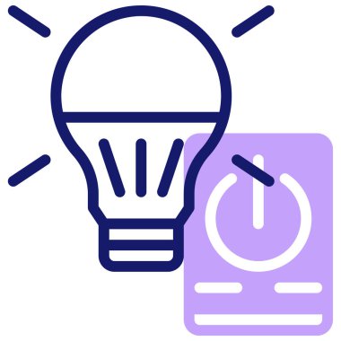 Ampul. Web simgesi basit illüstrasyon