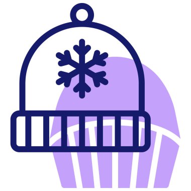 Beanie Hat modern simge, vektör illüstrasyonu 