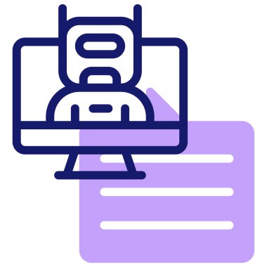 Bot modern simge, vektör illüstrasyonu