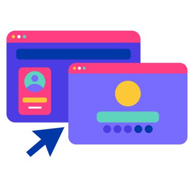 Kullanıcı web simgesi basit tasarım