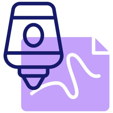 Pastel boya modern simgesi, vektör illüstrasyonu