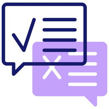 tartışma ve değişim simgesi, vektör illüstrasyonu basit tasarım