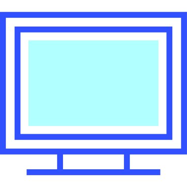 televizyon web simgesi basit tasarım