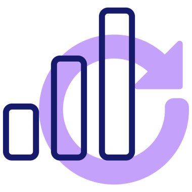 Analizler. Web simgesi basit illüstrasyon