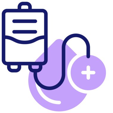 - Kan. Web simgesi basit illüstrasyon