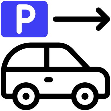 Park ediyor. Web simgesi basit tasarım 