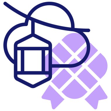 Kurban Bayramı simgesi, vektör illüstrasyonu basit tasarım