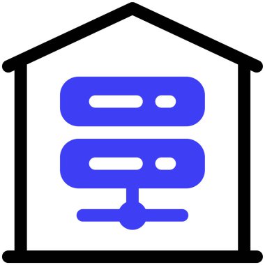 veritabanı. Web simgesi basit illüstrasyon