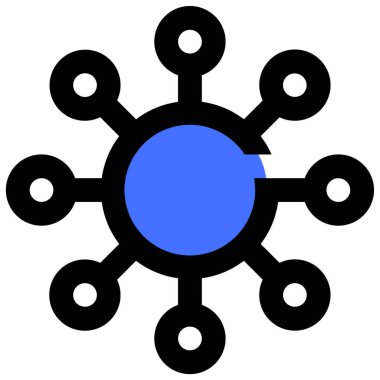 Bağlantının vektör illüstrasyonu modern simge