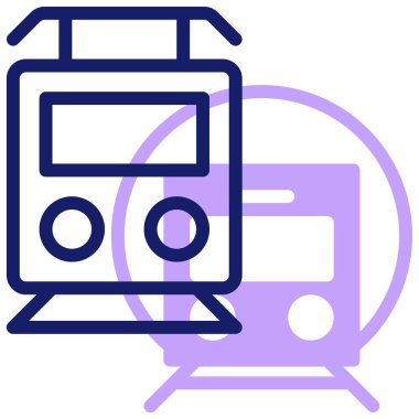 tren. Web simgesi basit illüstrasyon