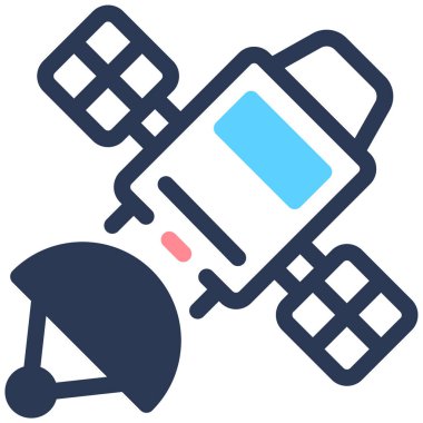 uydu simgesi vektör illüstrasyonu